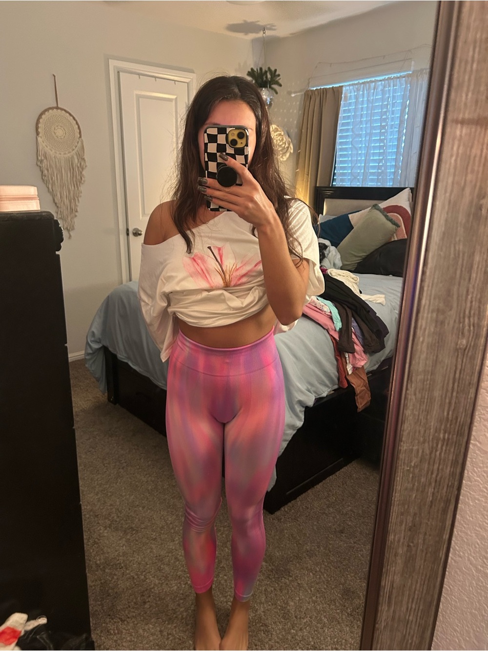Women’s Pink Ombre High-Waist Leggings